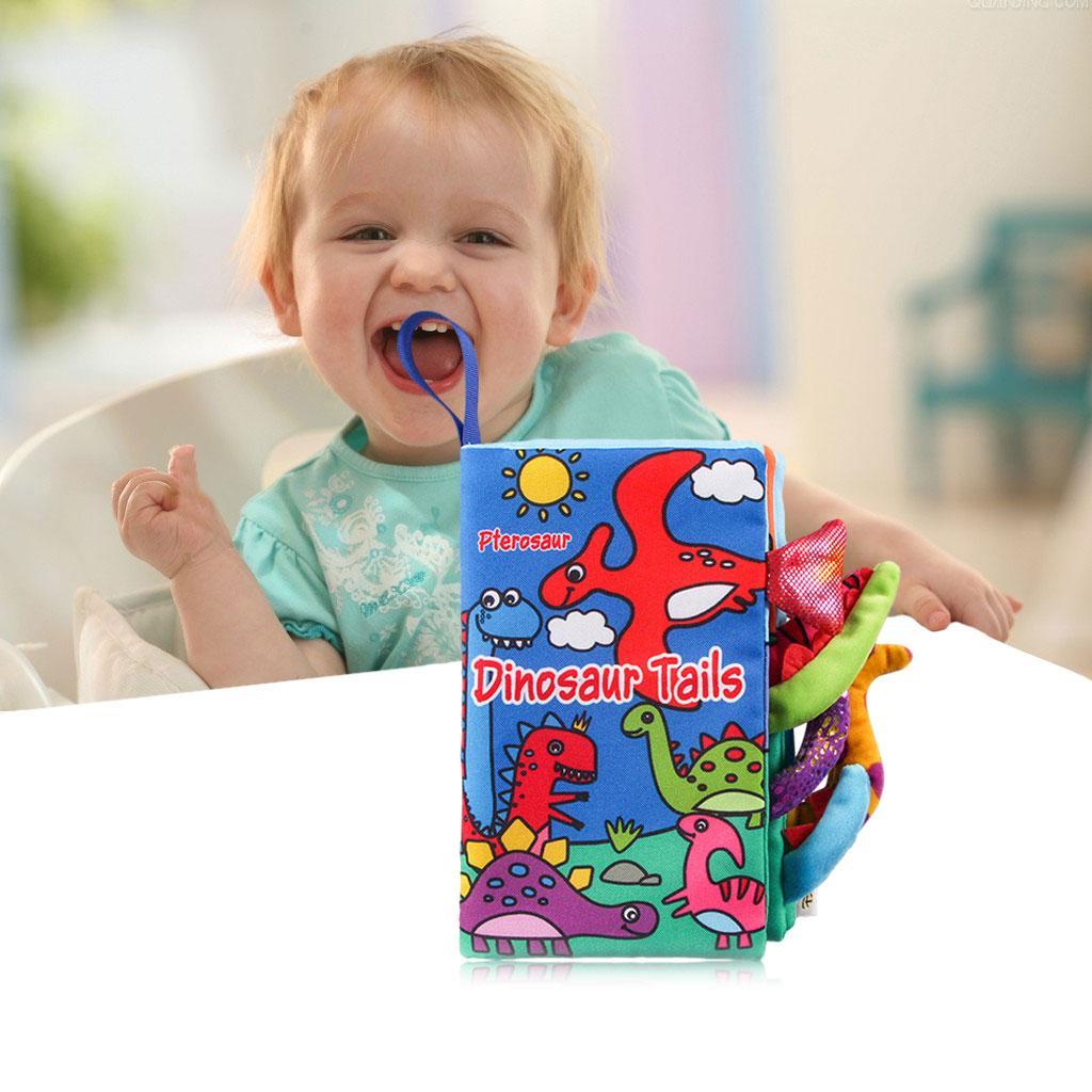 Portable Babies Cloth Book, Animal Tail  Early Development Interactive Toys,