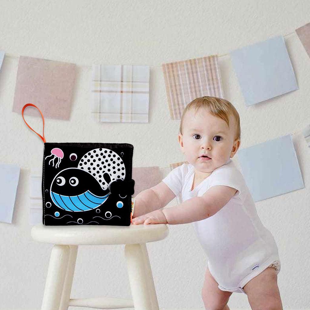 Cloth Books Montesorri Preschool Toys Interactive No Fading Birthday Gift