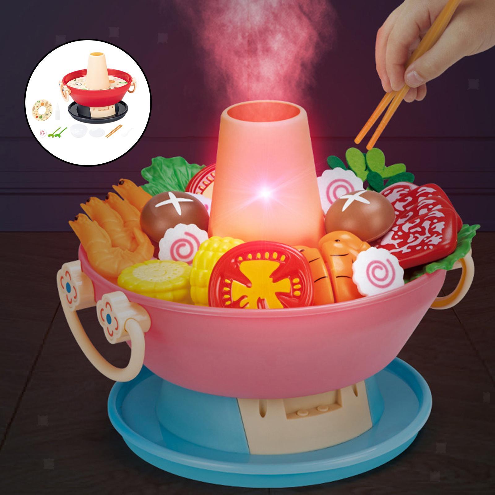 Kitchen Playset Toy with Music Role Play Toy Kitchen Utensils for Kids 3+