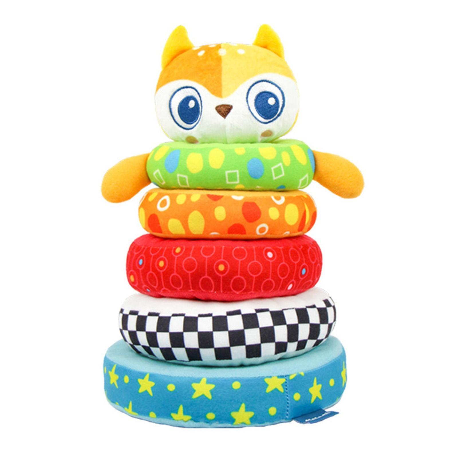 Montessori Stacking Toy Educational Toys Soft Building Blocks for Children