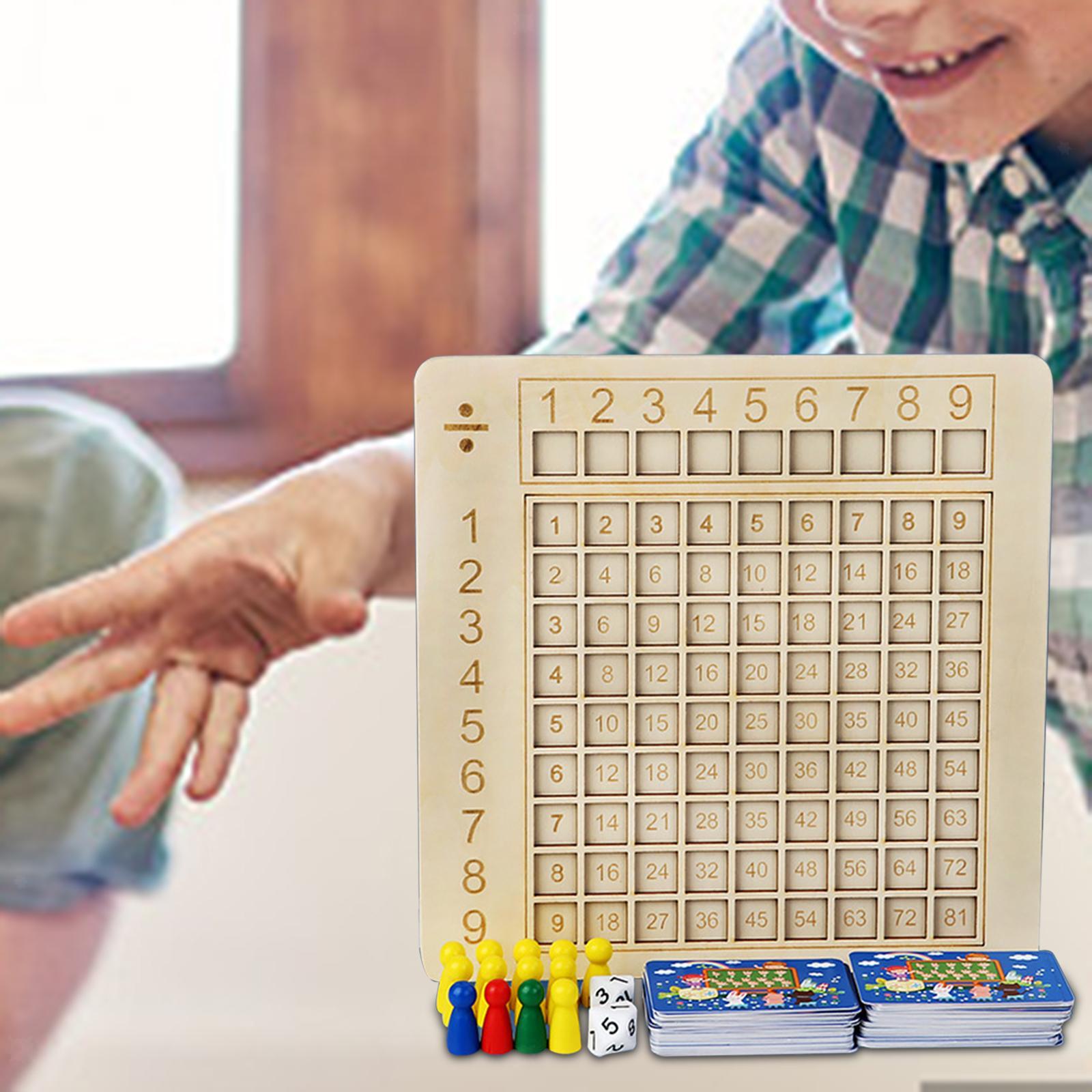 Multiplication Board Table Board Game Educational Math Toys for Children