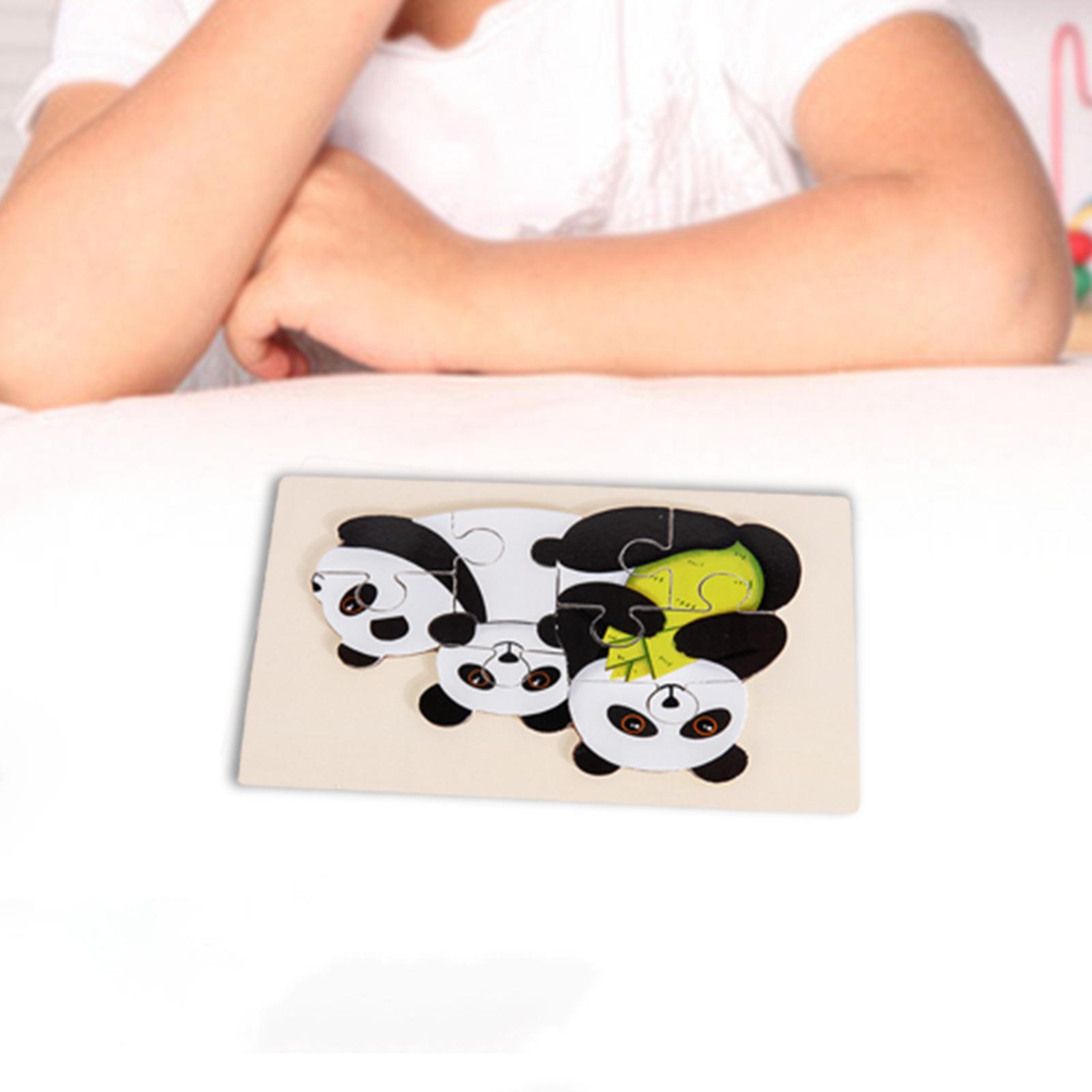 Wooden Animal Puzzles Educational Developmental Toy for Boy Preschool Kids