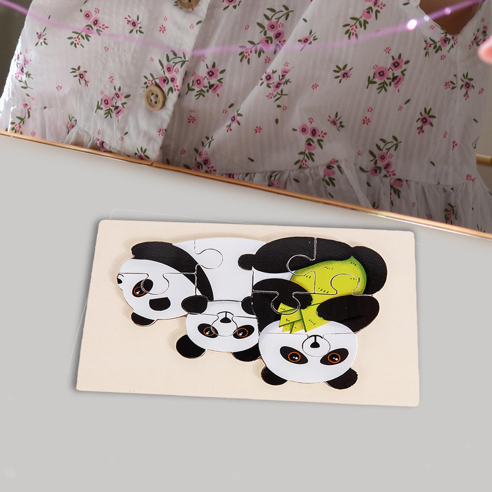 Wooden Animal Puzzles Early Leaning Education Toy Cognition Intelligence Puzzle