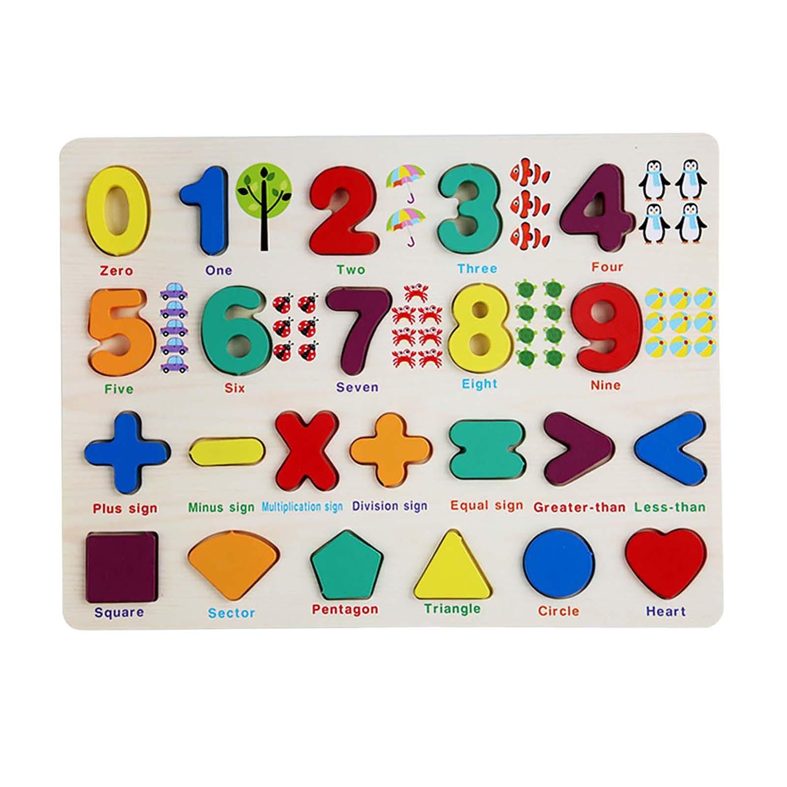 wood puzzles Motor Skills Preschool Education for Age 3+ Years Old Party Favors