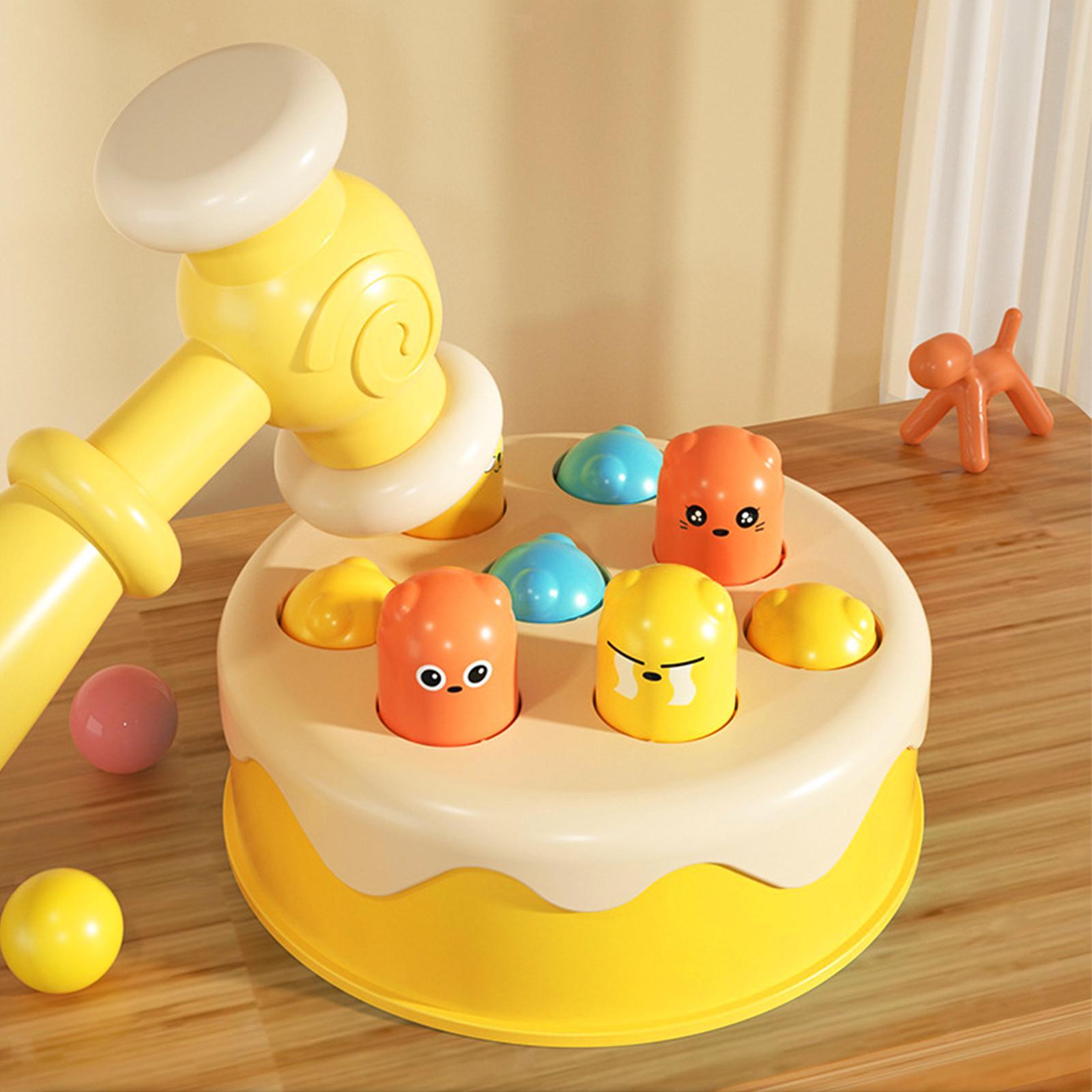 Educational Whack A Hamster Game Hammering Pounding Toys to Practice Motor