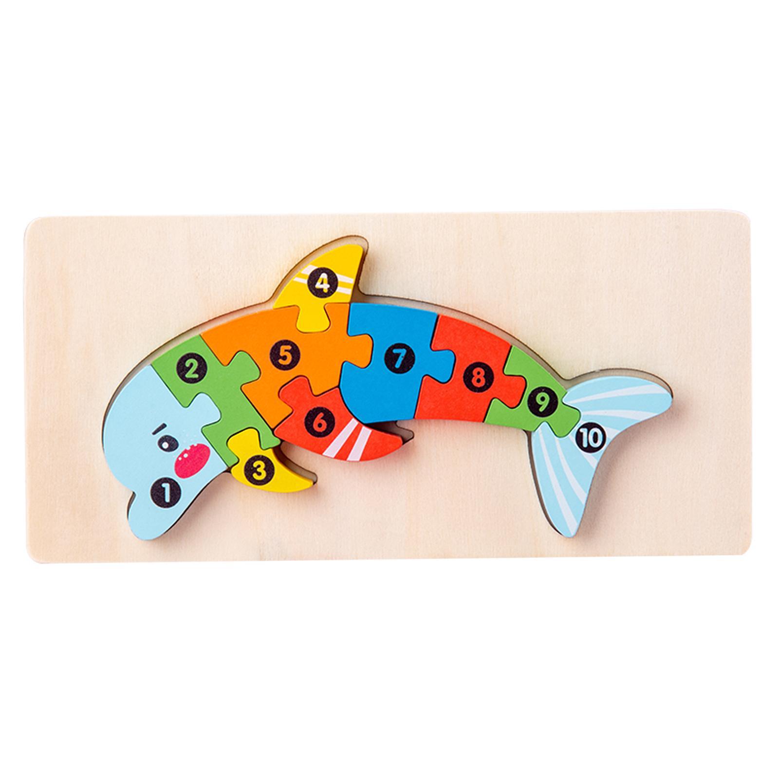 Colorful Wooden Animals Puzzle Puzzles for Boys Kids Preschool
