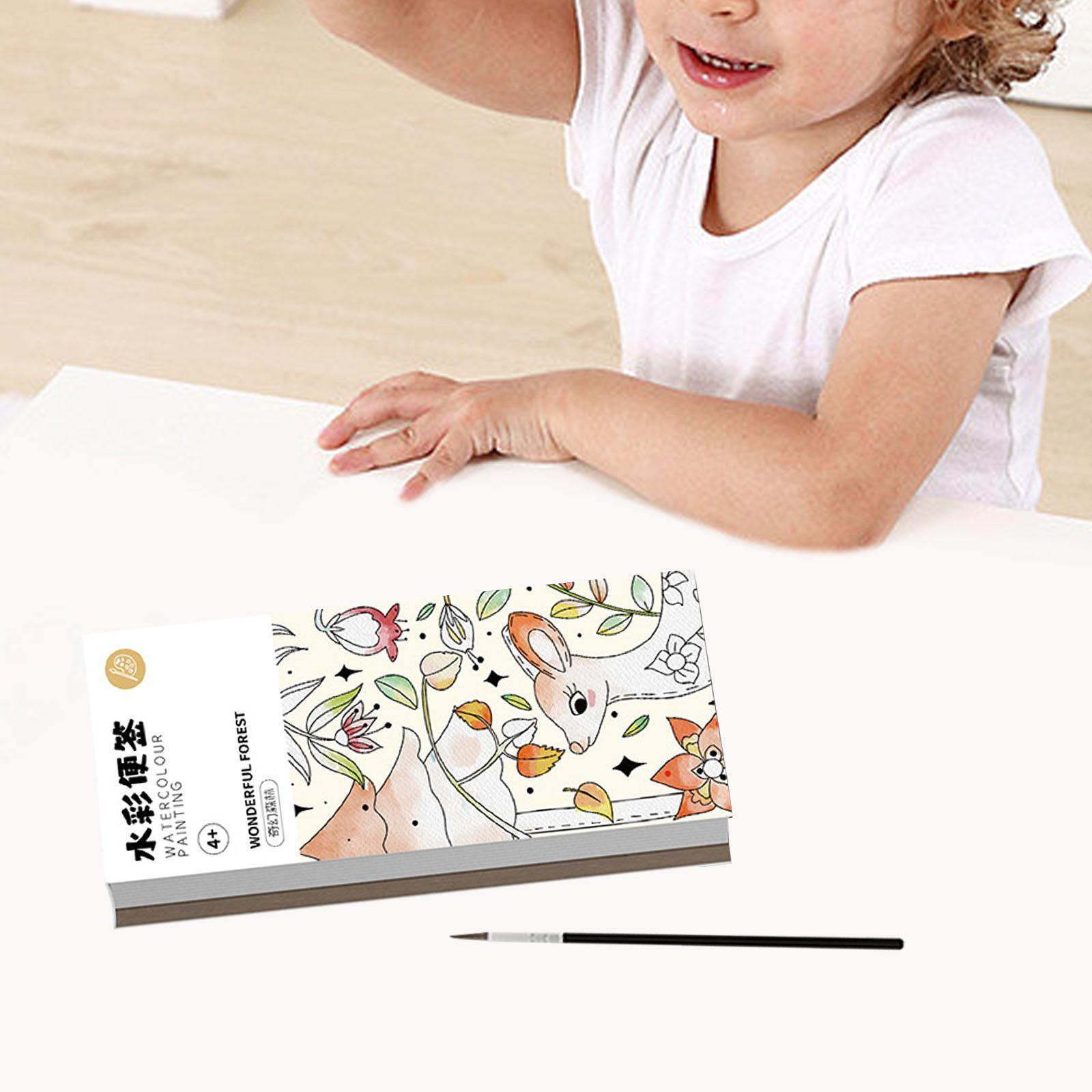 Watercolor Painting Book Creativity Watercolor Palette 12 Sheets coloring Books