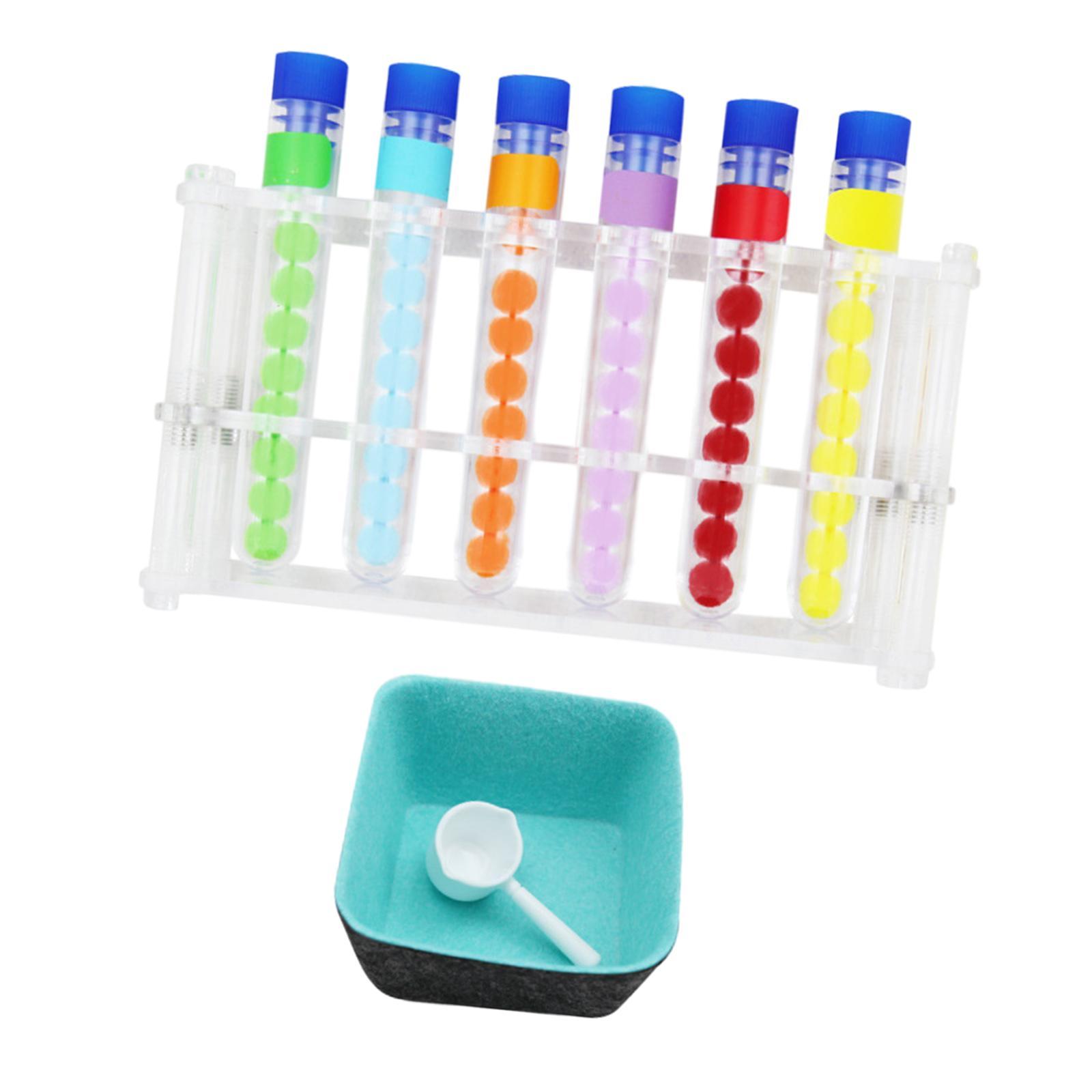 Color Matching Counting Toy Fine Motor Skills Preschool Cognitive Toys Test Tube