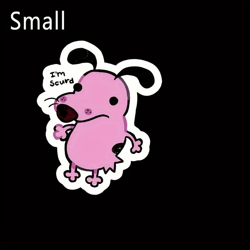 TEMU Waterproof Vinyl Sticker - Cute Pink "i'm " (-like Comic) For Water Bottles, Laptops, Name Tags | Durable & Fun Decal With Iconic Character For