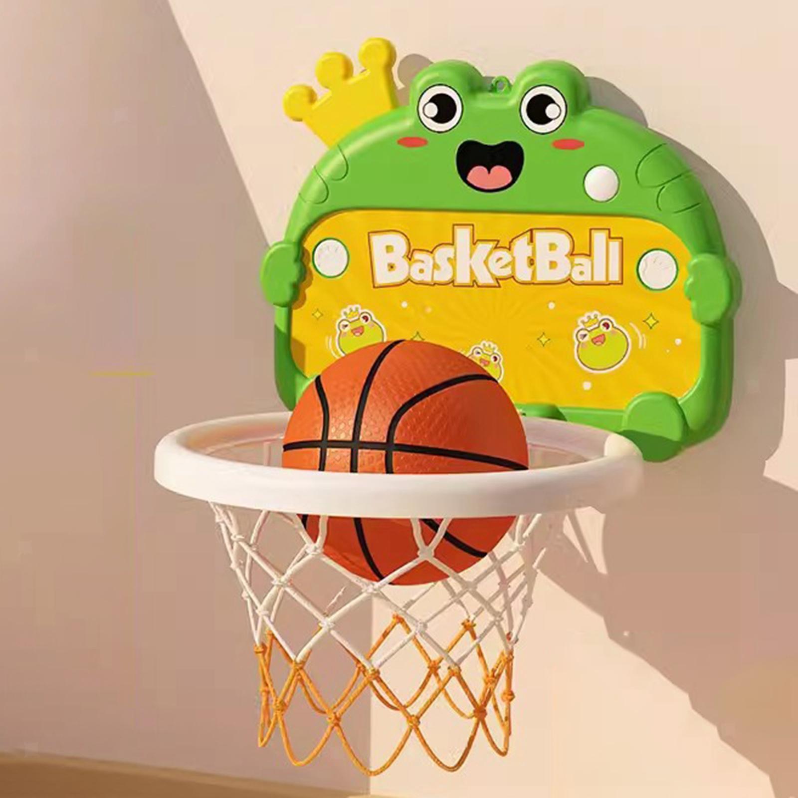 Mini Basketball Hoop Set Easy to Install Basketball Toys for Wall Door