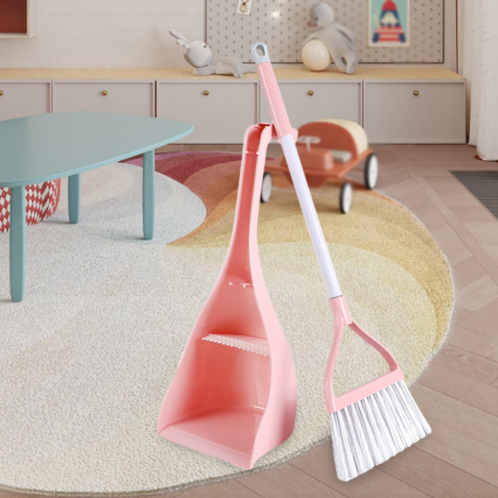 Mini Broom with Dustpan Toddlers Cleaning Toys Set Housekeeping Play Set Kids