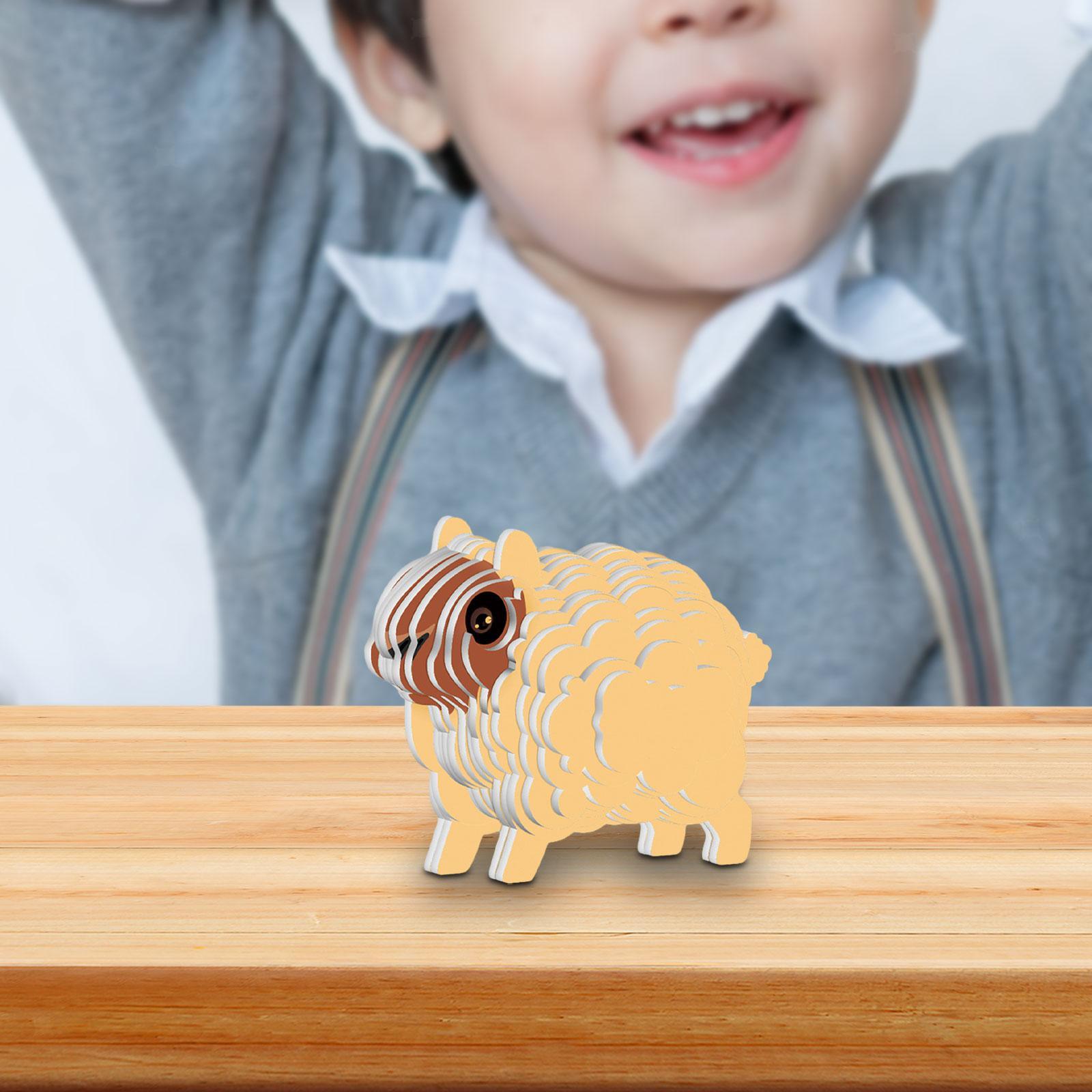 3D Paper Craft Puzzle Brain Teasers Puzzle DIY Kits for Child Shape Matching