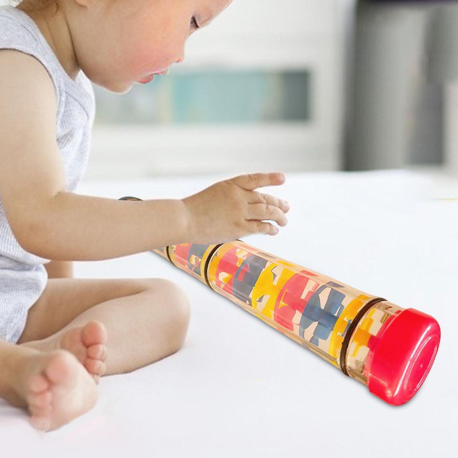 Rainstick Rattle Tube Baby Rainmaker Toy for 6-12 Months Children Girls Boys