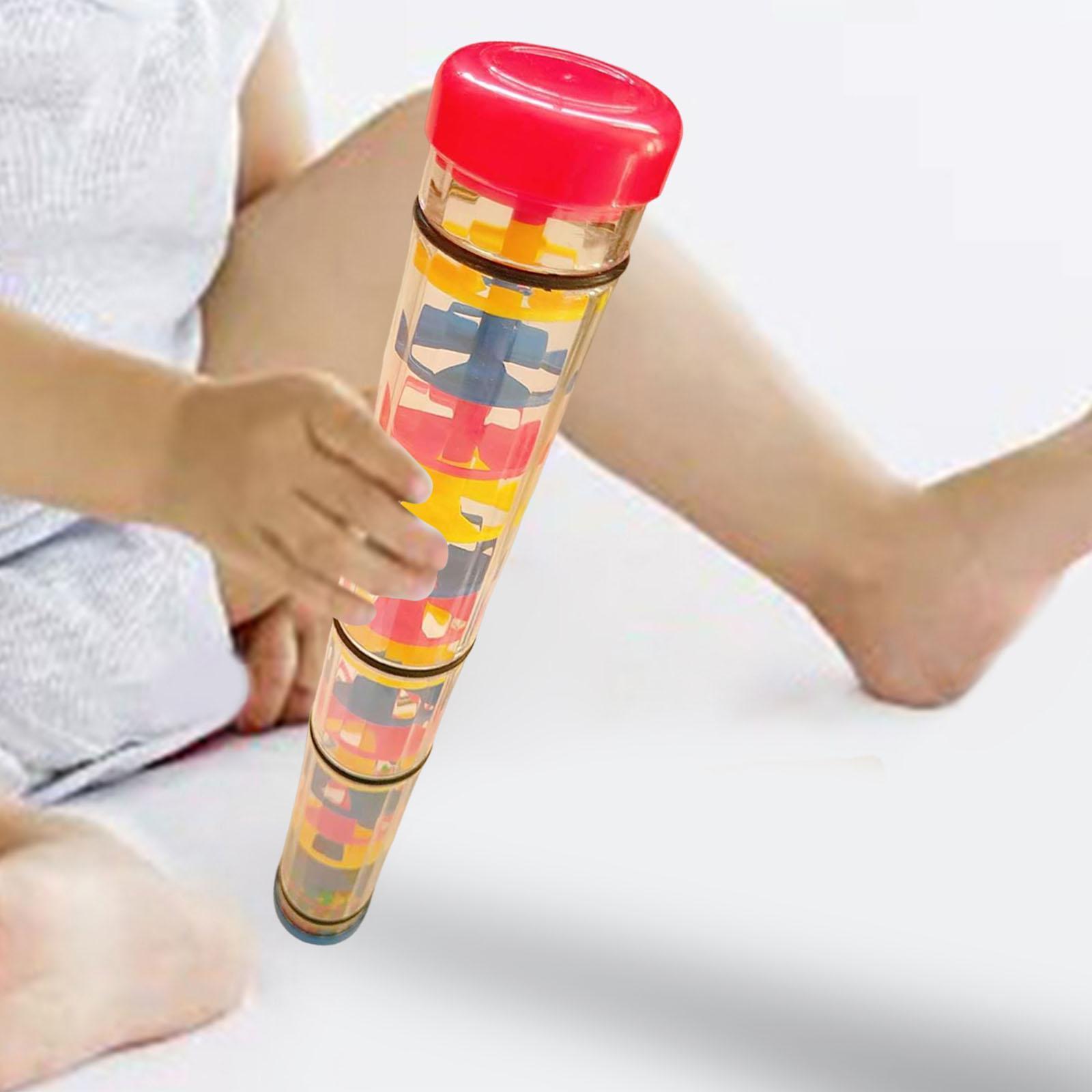Rainmaker Toy Rainstick Rattle Tube for Kids 6-12 Months Travel Plane Toy