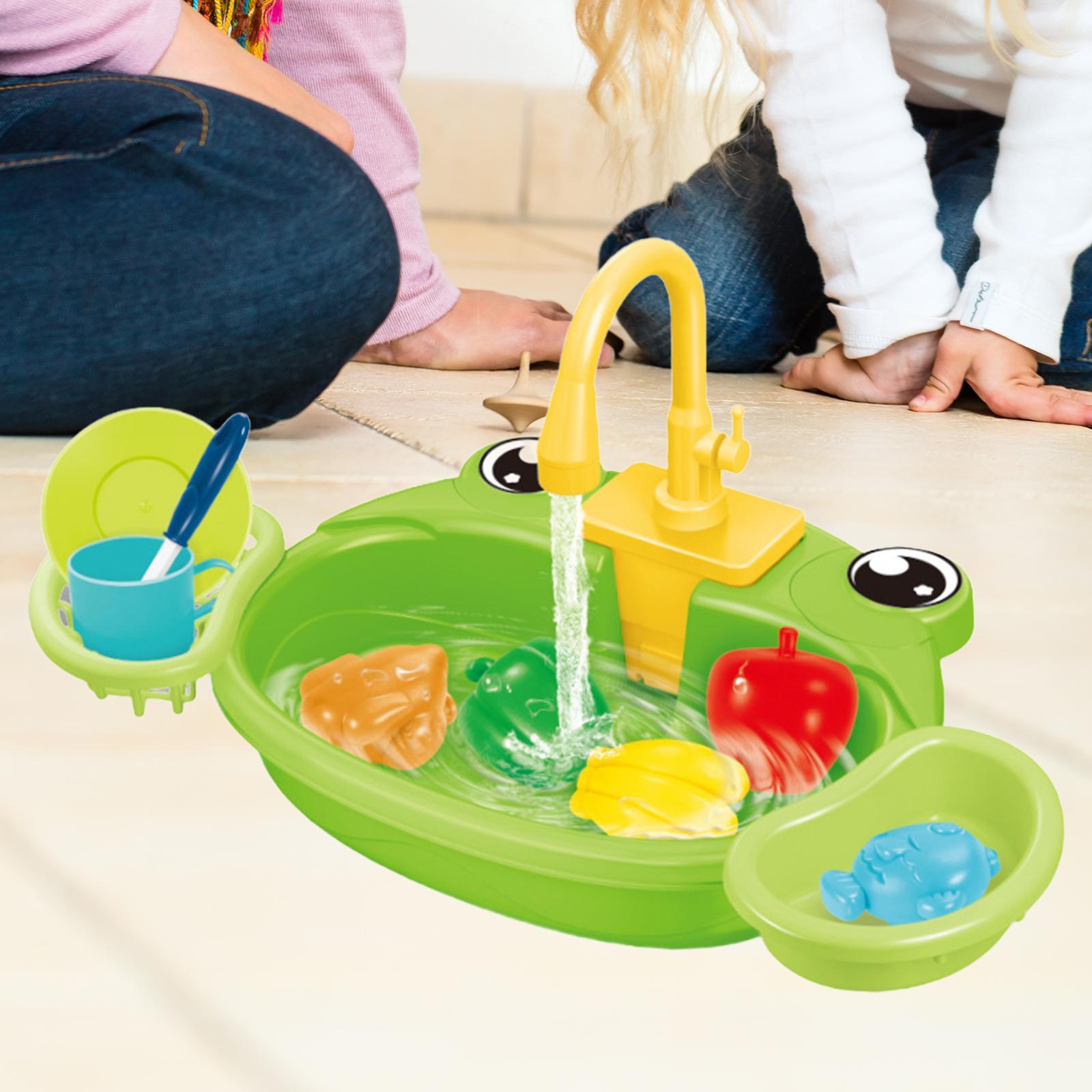 Kids Play Sink Toys with Running Play Water Kitchen Toy Accessories for Kids