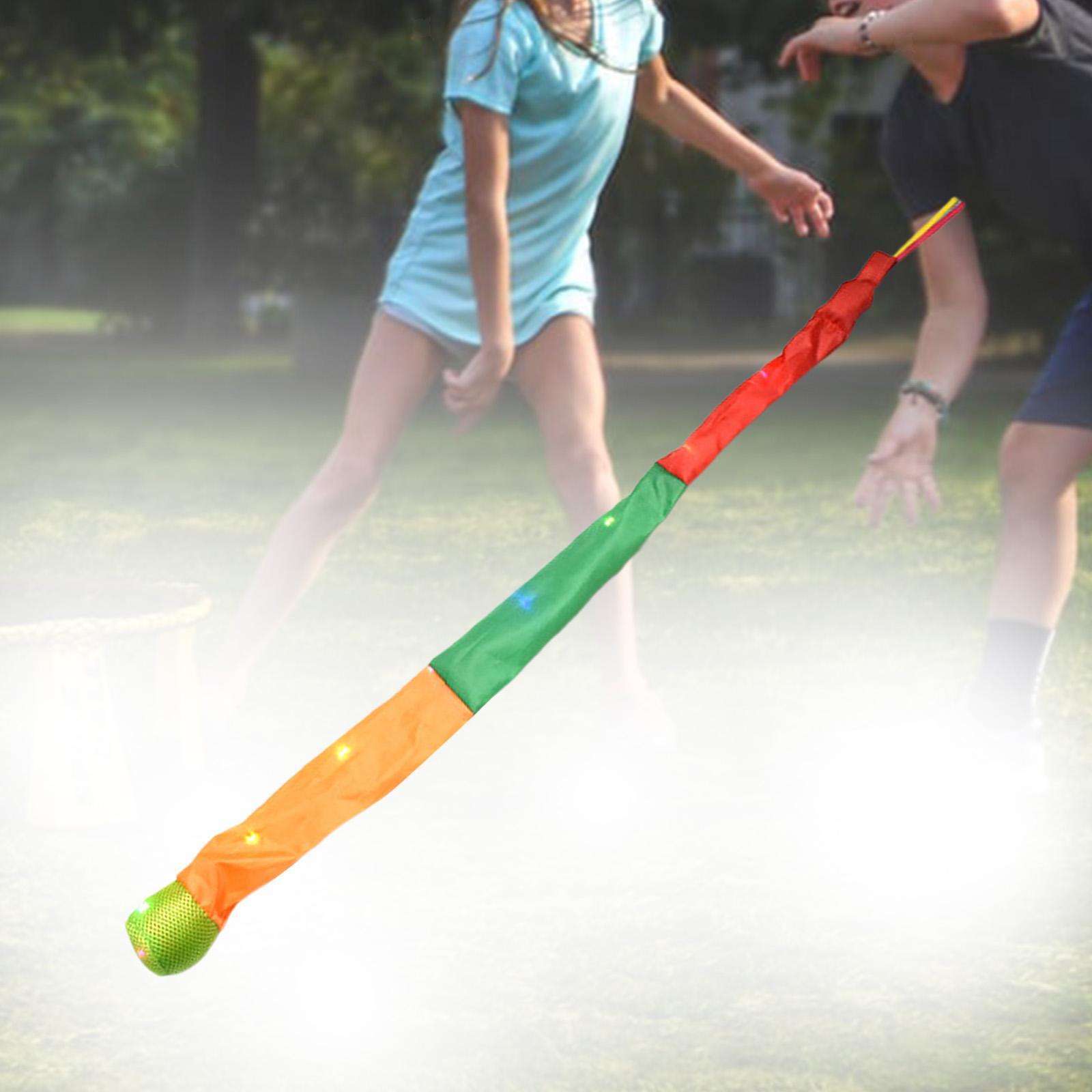 Rainbow Ball with Tail Portable Indoor Outdoor Games for Patio School Beach