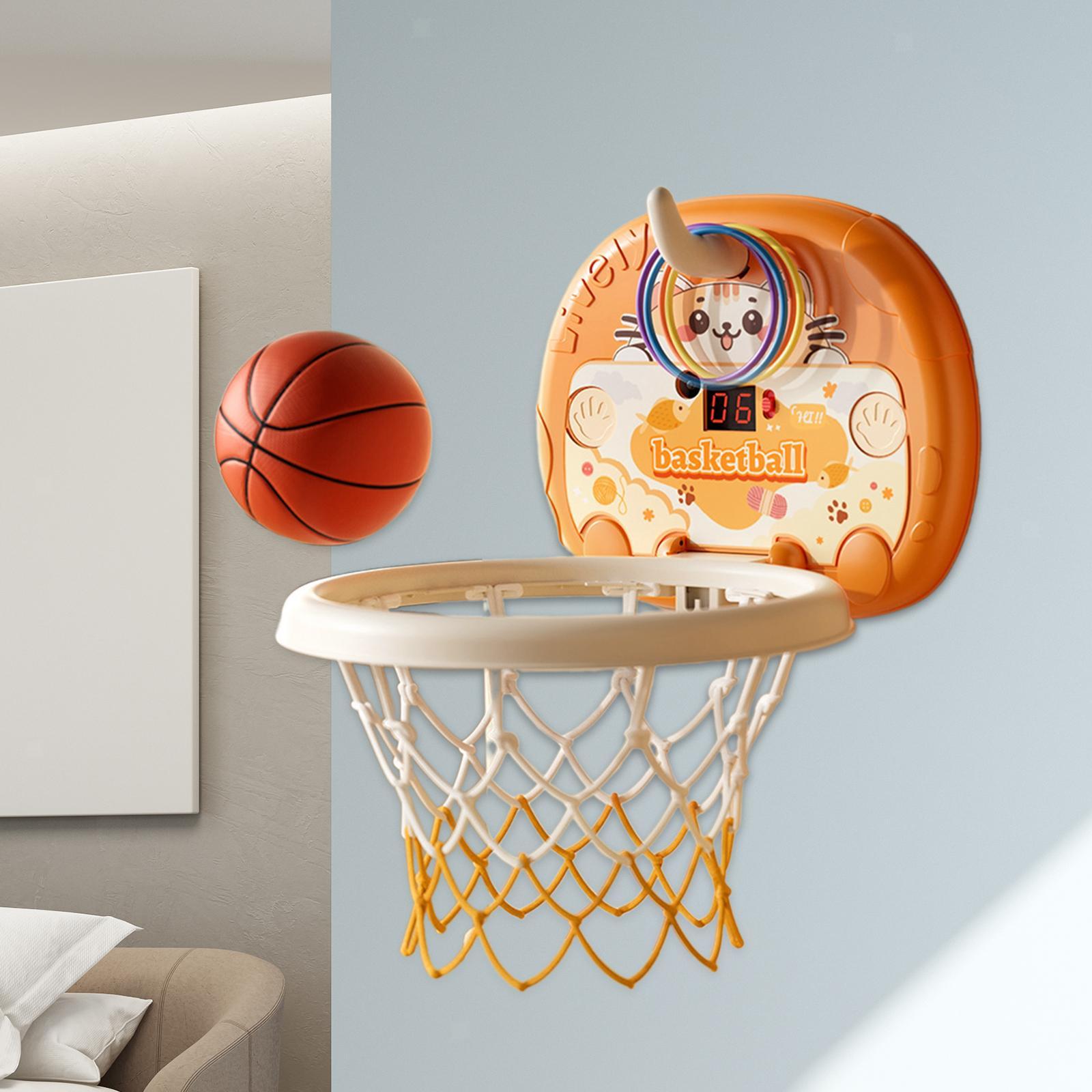 Mini Basketball Hoop Set Portable Educational Activity Centers Wall Mounted