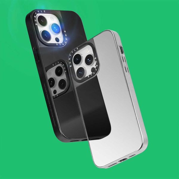Cell Phone Cases Caseti is suitable for iPhone 15 phone case mirror trendy brand Apple 14promax electroplated mirror phone case CL241226