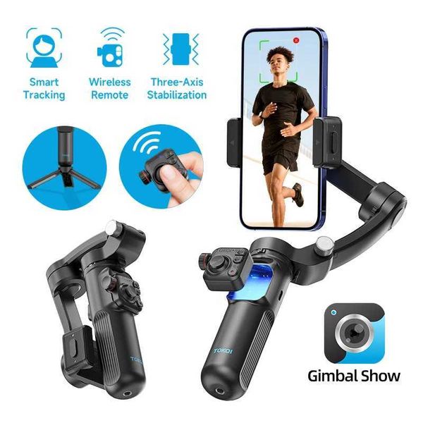Stabilizers Handheld 3axis universal joint movie stabilizer suitable for mobile phones with wireless remote control suitable for iPhone smar