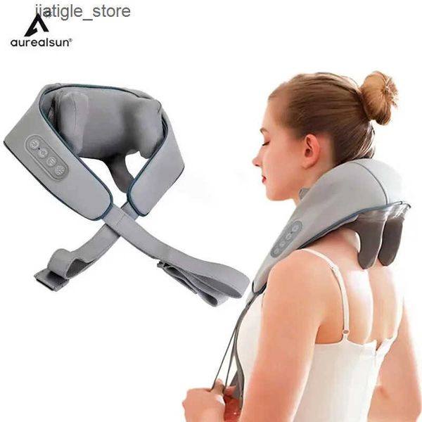 Massaging Pillowws Electric Massager Wireless health care Neck Shoulder Kneading 3D Pillow Cervical Back Muscle Relaxing Massage Shawl J2412