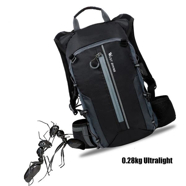 WEST BIKING Waterproof Bicycle Bag Cycling Backpack Breathable 10L Ultralight Bike Water Bag Climbing Cycling Hydration Backpack 240617