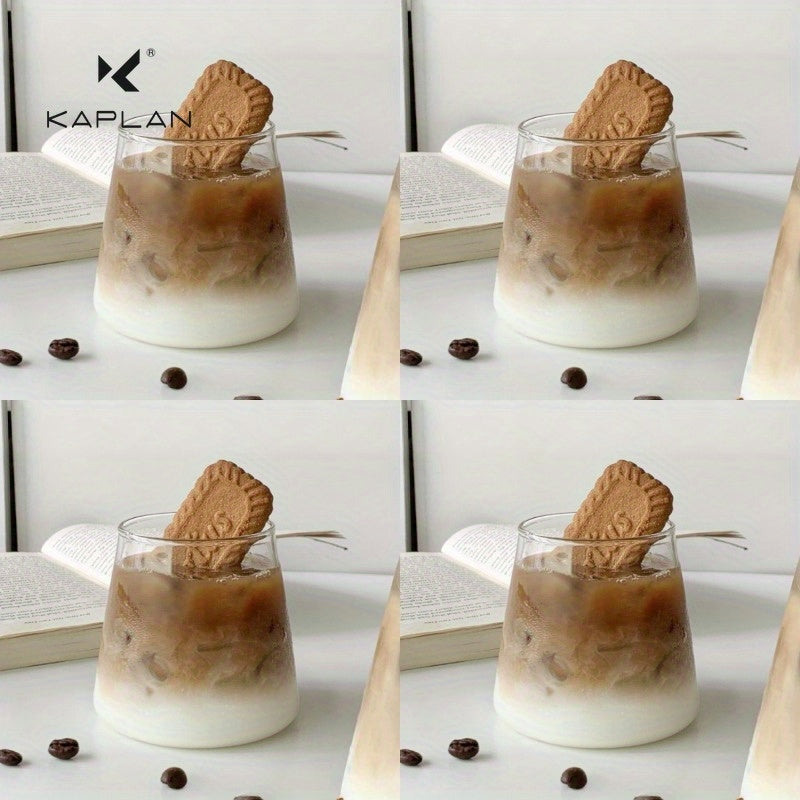 TEMU 4pcs High Borosilicate Glass Tumbler Cups - Heat-resistant, Reusable For Iced Coffee, Cold Drinks & Home Use - Perfect For Thanksgiving,