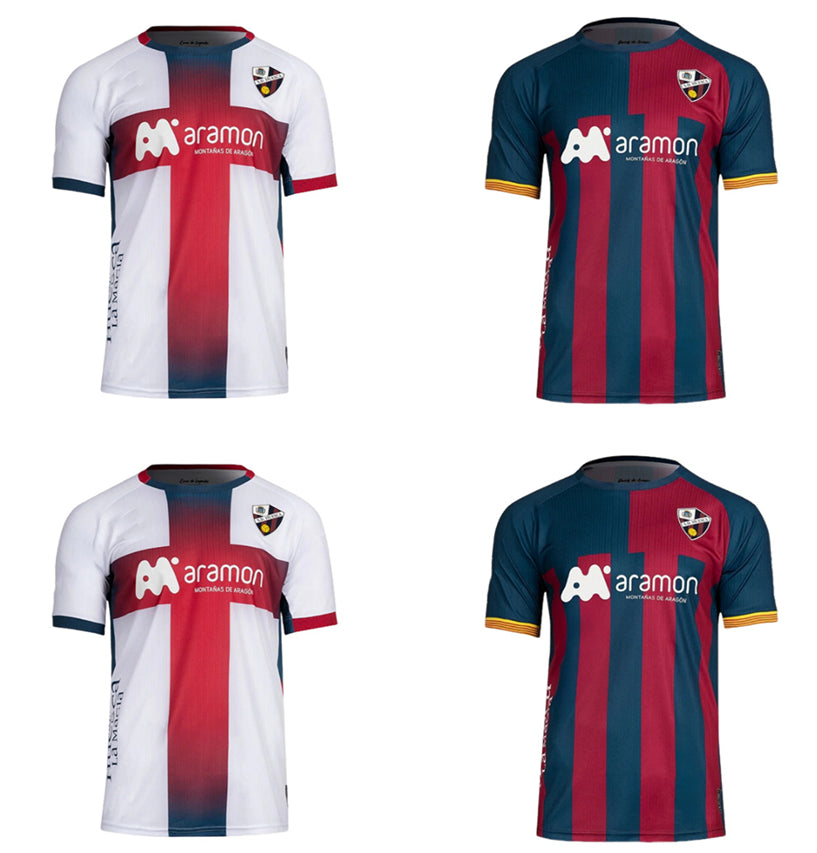 25 26 Huesca Soccer Jerseys R.PULIDO M.LOUREIRO 2025 2026 Home Away Jersey GERARD V. HUGO VALLEJO KENTO BLASCO Football Shirts