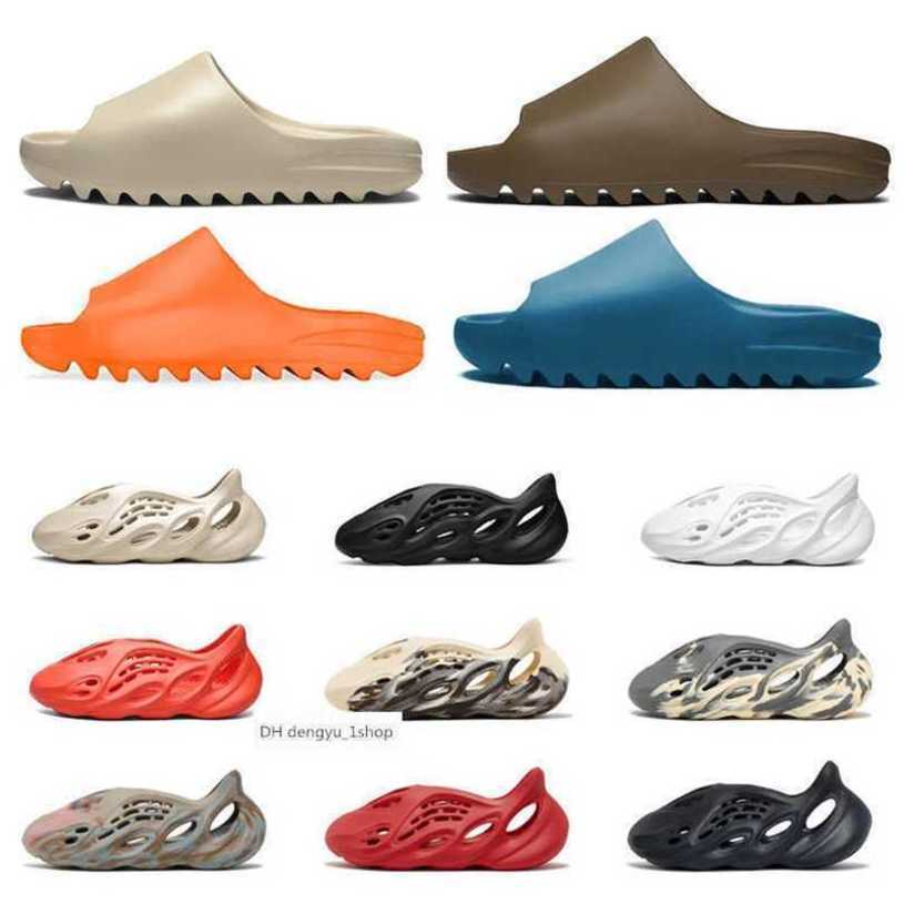 shoes 2022 Foam Slides Bone Desert Sand Earth Brown Cream Clay Resin Ararat Men Women EVA Slippers Comfortable Beach Designer Sandals yezzies&#039;&