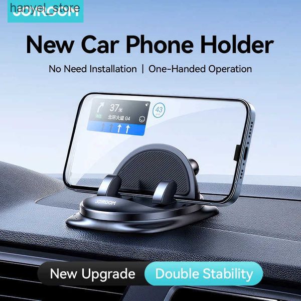Phone Holders Joyroom 360 Rotating Car Stand Instrument Panel Silicone One handed Operation L240910