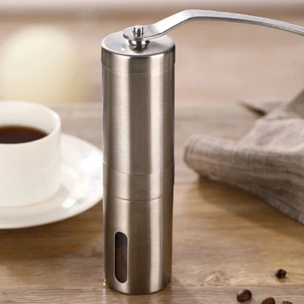 Manual Coffee Grinder Mini Stainless Steel Hand Handmade Bean Grinders Kitchen Tool Accessories 241224