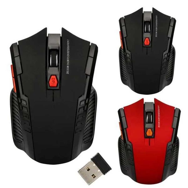Mice 2.4GHz wireless mouse optical mouse with USB receiver Gamer 1600DPI 6-button mouse used for computer PC laptop accessories CL241230