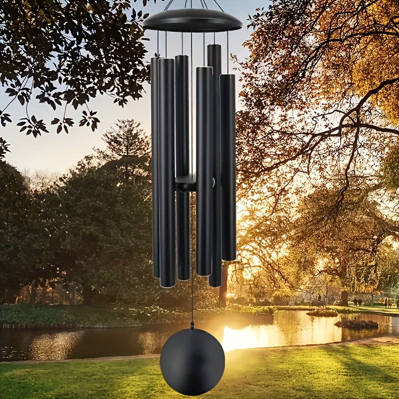 TEMU 45 Inch Commemorative Wind Chime Large, With 6 Heavy-duty Aluminum Tubes - Soothing Deep Tones, Large Wind Chime Outdoor Garden Hanging