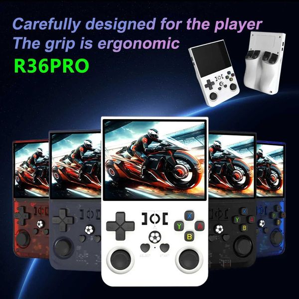 R36PRO Retro Handheld Video Game Console Linux System 3.5 Inch IPS Sn Portable Pocket Video Player 64GB 128GB Game PlayerXJ250211