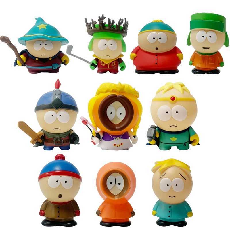 5Pcs-Set South Park Anime Figure The Stick of Truth Kenny McCormick Stan Marsh Cute Lovely Dolls American Band Ornaments