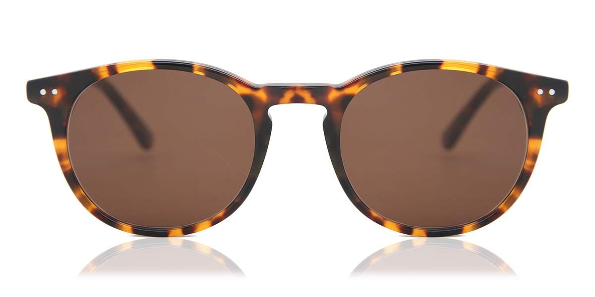 Round Round Plastic Men's Prescription Sunglasses Tortoiseshell Size 49   SmartBuy Collection