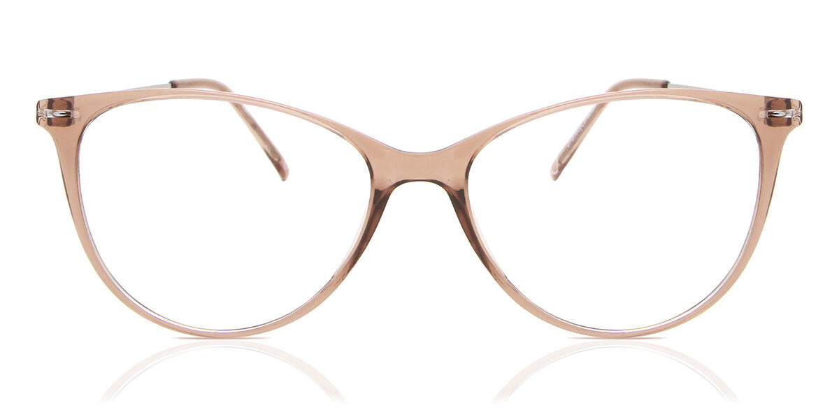 Cat Eye Cat Eye Plastic Men's  Prescription Glasses Online Brown  Size 52   Blue Light Block Available   SmartBuy Collection