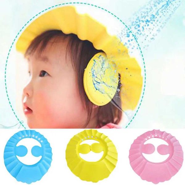 Dropshipping Adjustable baby shampoo mask goggles bathroom shower capW240717