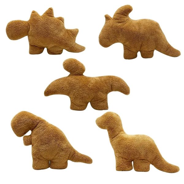 Wholesale chicken nuggets dinosaur plush toys Children&#039;s games Playmates Holiday gifts room decor
