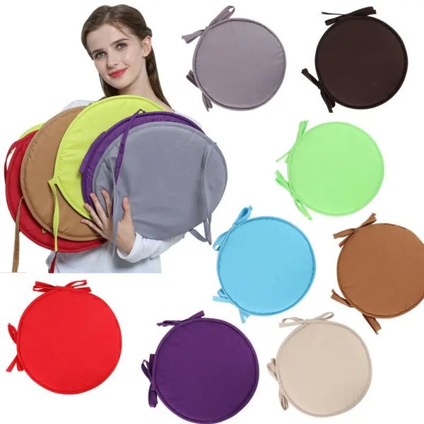 30x30cm Solid Color Round Pad Chair Non-slip Sofa Home Decorative Soft Padchair Chairs Pillow Seat Cushion