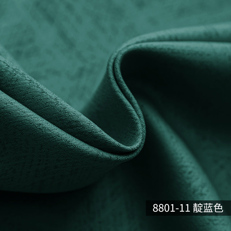 A777 Curtain Cream White Locke High Precision Jacquard Sunscreen Blackout Curtain Fabric Living Room Bedroom Curtain Finished