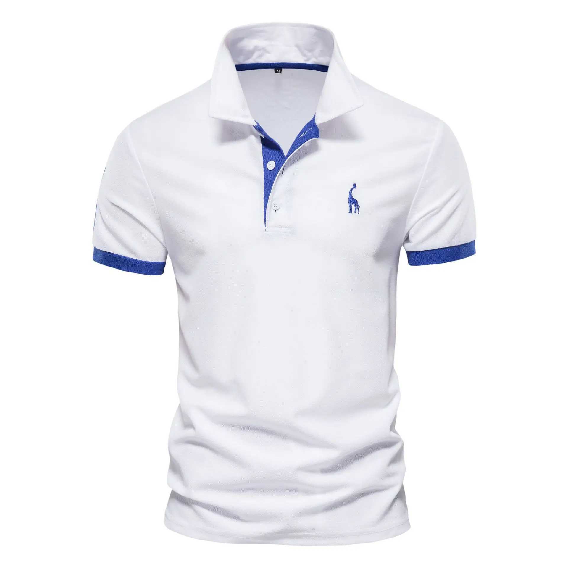 High-Quality luxcury Mens Streetwear Polo T-Shirt Easy-Care Material & Breathing Design Perfect For Work Outfits