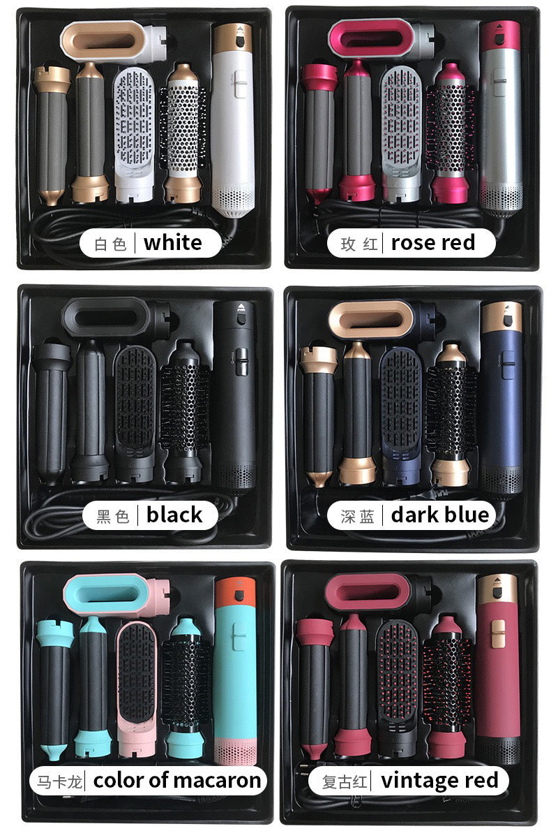 5 in 1 hot air comb with fluffy styling and dual use hair dryer that does not damage hair multifunctional curling manufacturer Curling Iron