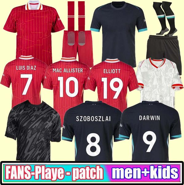 3XL 4XL 24 25 MAC ALLISTER soccer jerseys GAKPO DARWIN 2024 2025 GRAVENBERCH Luis DIaz football kit shirts men kids A.BECKER goalkeeper