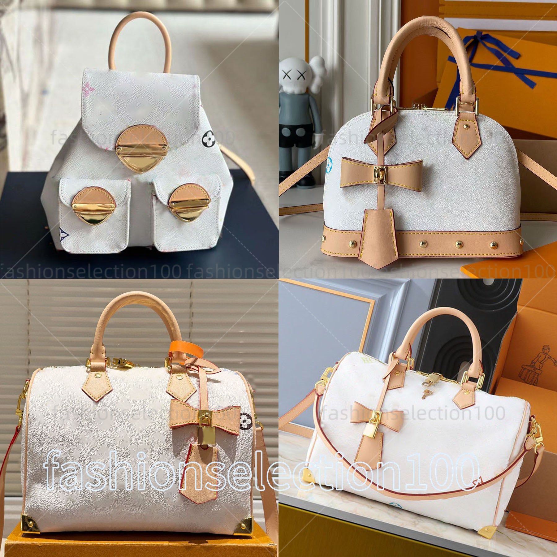 new women shoulder bag leather takashi murakami handbag luxury designer canvas tote colorful waist bag composite lady beach clutch crossbody wallets