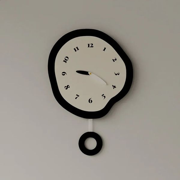 Simplicity Wall Clock Decorative Celebrity Restaurant Ins Bedroom Super Silent Living Room Decor 250108