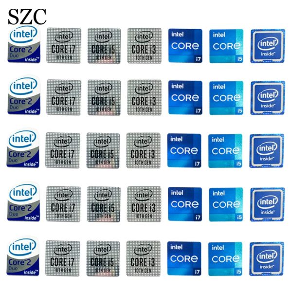 5PCS Intel Core i5 i7 i5 i3 EVO CPU Sticker Label Decal For Laptop Desktop Computer Tablet Personalized DIY Decoration