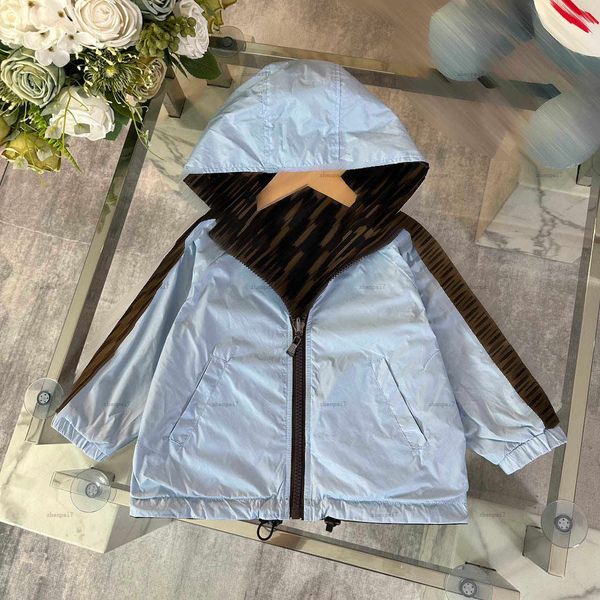 Top hooded kids coat Double sided use baby jackets kids designer clothes Size 100-160 high quality boys girls Outerwear