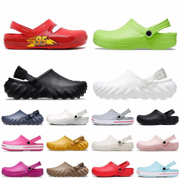 Fashion Designer Sandals Womens Mens Platform Cros Rubbers Waterproof Slides Free Shipping Dhgates Classic Summer Beach Clog Room Black Whit