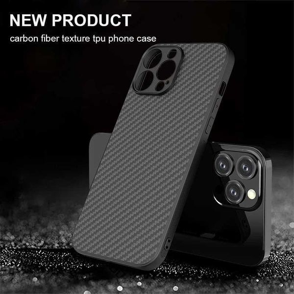 New Arrival New iPhone 16 13 12 14 15 Pro Max 12-13 Pro 13 MINI 14 PLUS ultra-thin soft TPU carbon fiber protective back cover shell suitabl