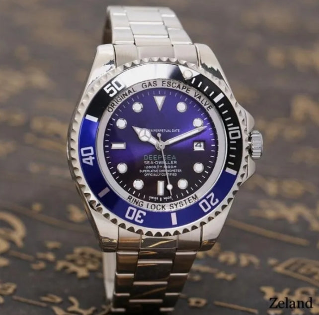 Deep Sea-Dwellers Rotex Brand Wrist Watches for Men Superplative Chronometer Quartz Watch High Quality Top Luxury 12800ft-3900m Clock Fashion Steel
